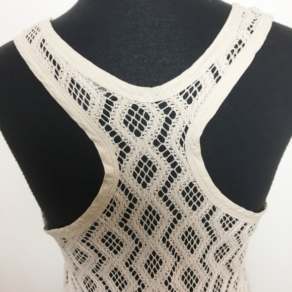 Banana Republic Diamond Crochet Tunic Tank Top S - Picture 6 of 7